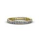1 - Allie 2.50 mm Princess Cut Lab Grown Diamond Eternity Band 