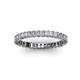 3 - Allie 2.50 mm Princess Cut Moissanite Eternity Band 