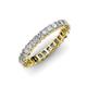 4 - Allie 3.00 mm Princess Cut Moissanite Eternity Band 