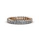 1 - Allie 3.00 mm Princess Cut Moissanite Eternity Band 