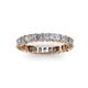 3 - Allie 3.00 mm Princess Cut Moissanite Eternity Band 