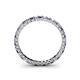 4 - Allie 2.00 mm Princess Cut Iolite and Lab Grown Diamond Eternity Band 