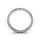 4 - Allie 2.00 mm Princess Cut Citrine and Lab Grown Diamond Eternity Band 