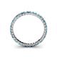 4 - Allie 2.00 mm Princess Cut Blue Diamond and White Lab Grown Diamond Eternity Band 