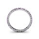 4 - Allie 2.00 mm Princess Cut Amethyst and Lab Grown Diamond Eternity Band 