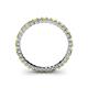 4 - Allie 2.00 mm Princess Cut Yellow Sapphire and Lab Grown Diamond Eternity Band 