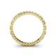 4 - Allie 2.00 mm Princess Cut Yellow Sapphire and Lab Grown Diamond Eternity Band 