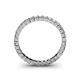 5 - Allie 2.50 mm Princess Cut Moissanite Eternity Band 