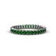 1 - Allie 2.50 mm Princess Cut Lab Created Emerald Eternity Band 