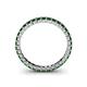 5 - Allie 2.50 mm Princess Cut Lab Created Emerald Eternity Band 