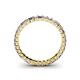 4 - Allie 2.50 mm Princess Cut Iolite and Lab Grown Diamond Eternity Band 