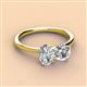 3 - Tanya Oval & Cushion Shape GIA Certified Diamond 2 Stone Duo Ring 