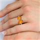 6 - Tanya Oval & Cushion Shape Citrine 2 Stone Duo Ring 