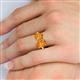 6 - Tanya Oval & Cushion Shape Citrine 2 Stone Duo Ring 