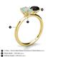 5 - Tanya Oval Shape Opal & Cushion Shape Black Onyx 2 Stone Duo Ring 