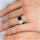6 - Tanya Oval Shape Opal & Cushion Shape Black Onyx 2 Stone Duo Ring 