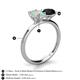 5 - Tanya Oval Shape Opal & Cushion Shape Black Onyx 2 Stone Duo Ring 