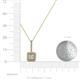 4 - Deana Diamond Womens Halo Pendant Necklace 
