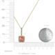 4 - Deana Pink Tourmaline and Diamond Womens Halo Pendant Necklace 