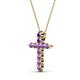 2 - Abella Amethyst Cross Pendant 