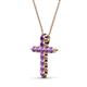 2 - Abella Amethyst Cross Pendant 