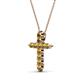 2 - Abella Citrine Cross Pendant 