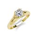 4 - Adira GIA Certified 6.50 mm Round Diamond Solitaire Engagement Ring 