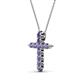 2 - Abella Iolite Cross Pendant 