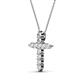 2 - Abella Diamond Cross Pendant 