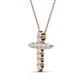 2 - Abella White Sapphire Cross Pendant 