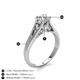 5 - Adira GIA Certified 6.50 mm Round Diamond Solitaire Engagement Ring 
