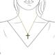 3 - Abella Green Garnet Cross Pendant 