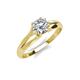 4 - Flora IGI Certified 6.50 mm Round Diamond Solitaire Engagement Ring 