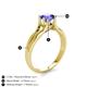 5 - Flora 6.50 mm Round Tanzanite Solitaire Engagement Ring 