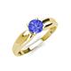 4 - Kelila 6.50 mm Round Tanzanite Solitaire Engagement Ring 