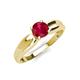 4 - Kelila 6.00 mm Round Ruby Solitaire Engagement Ring 
