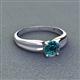 3 - Kelila 6.00 mm Round Blue Diamond Solitaire Engagement Ring 