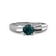 1 - Kelila 6.50 mm Round London Blue Topaz Solitaire Engagement Ring 