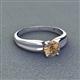 3 - Kelila 6.50 mm Round Smoky Quartz Solitaire Engagement Ring 