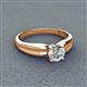 3 - Kelila 6.50 mm Round Moissanite Solitaire Engagement Ring 