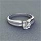 3 - Kelila 6.50 mm Round Moissanite Solitaire Engagement Ring 