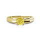1 - Kelila 6.00 mm Round Yellow Diamond Solitaire Engagement Ring 