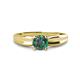 1 - Kelila 6.50 mm Round Lab Created Alexandrite Solitaire Engagement Ring 