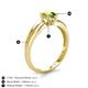 5 - Kelila 6.50 mm Round Peridot Solitaire Engagement Ring 
