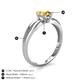 5 - Kelila 6.50 mm Round Citrine Solitaire Engagement Ring 