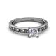 2 - Niah Classic 5.50 mm GIA Certified Princess Cut Diamond Solitaire Engagement Ring 