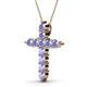 2 - Abella Tanzanite Cross Pendant 