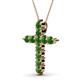 2 - Abella Green Garnet Cross Pendant 