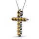 2 - Abella Citrine Cross Pendant 