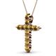 2 - Abella Citrine Cross Pendant 